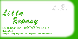 lilla repasy business card